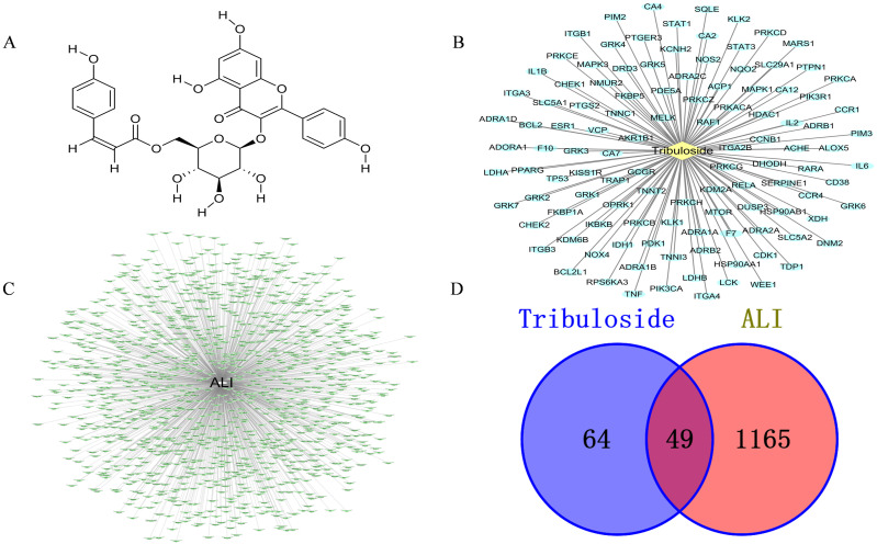 Tribuloside: Mechanisms and Efficacy in Treating Acute Lung Injury Revealed by Network Pharmacology and Experimental Validation.