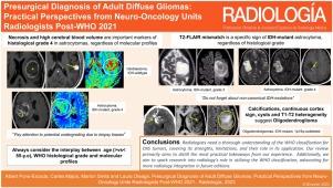 Diagnóstico prequirúrgico de gliomas difusos en adultos: perspectivas prácticas de radiólogos de Unidades de neurooncología Post-WHO 2021