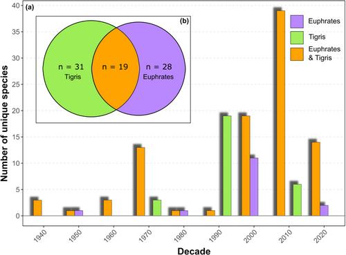 Decadal-scale regional variability in monitoring efforts significantly influences fish diversity trends in the Euphrates and Tigris catchments, Türkiye