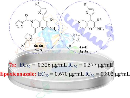 Design, Synthesis, Bioactive Evaluation, and Molecular Dynamics Simulation of Novel 4H-Pyrano[3,2-c]pyridine Analogues as Potential Sterol 14α-Demethylase (CYP51) Inhibitors