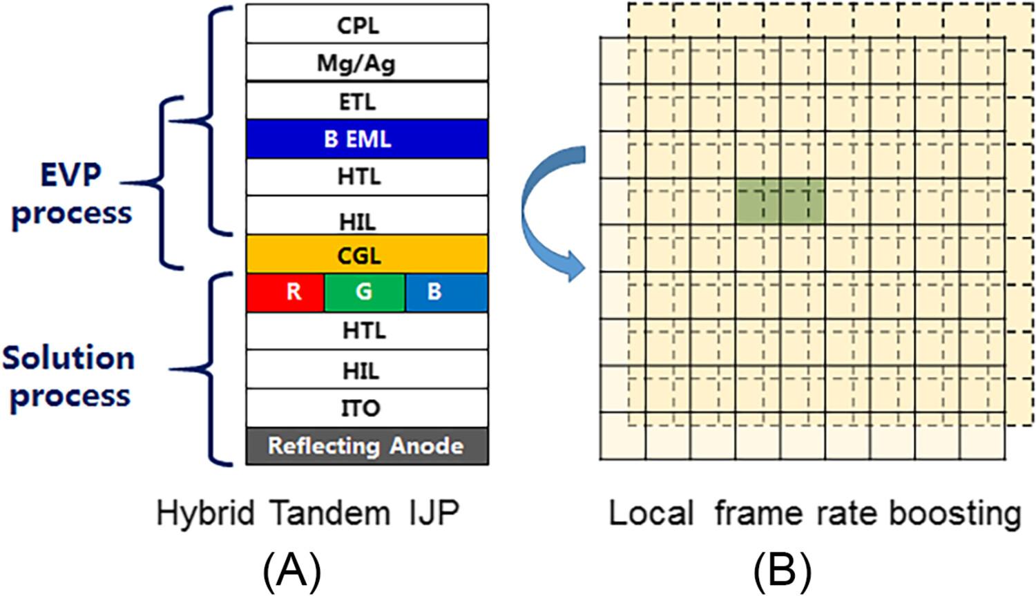 47.5-inch 8K inkjet printing AMOLED monitor with local boosting gate driver on array design