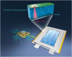 Implanted potential sensing separator enables smart battery internal state monitor and safety alert