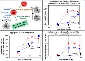 Impact of pH, ionic strength, and operating conditions on capture mechanisms in nanoparticle filtration