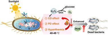 White light powered antimicrobial nanoagents for triple photothermal, chemodynamic and photodynamic based sterilization†