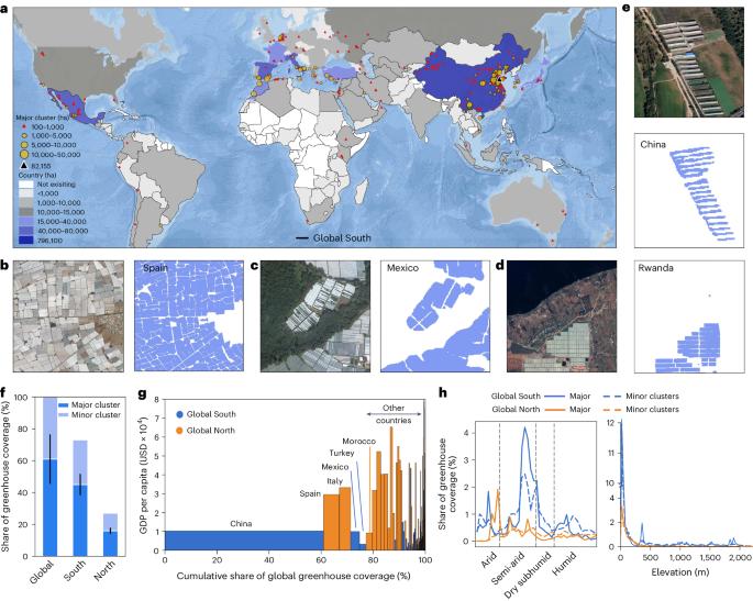 Global area boom for greenhouse cultivation revealed by satellite mapping