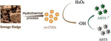 A low-cost assay for hydrogen peroxide using sewage sludge-based carbon nanodots†