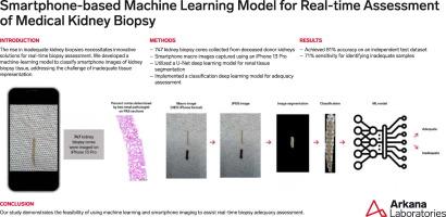 Smartphone-based machine learning model for real-time assessment of medical kidney biopsy