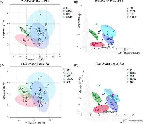 Salivary metabolomic identification of biomarker candidates for oral melanoma and oral squamous cell carcinoma in dogs