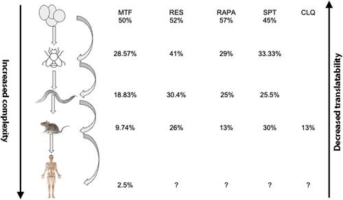 Translatability of life-extending pharmacological treatments between different species