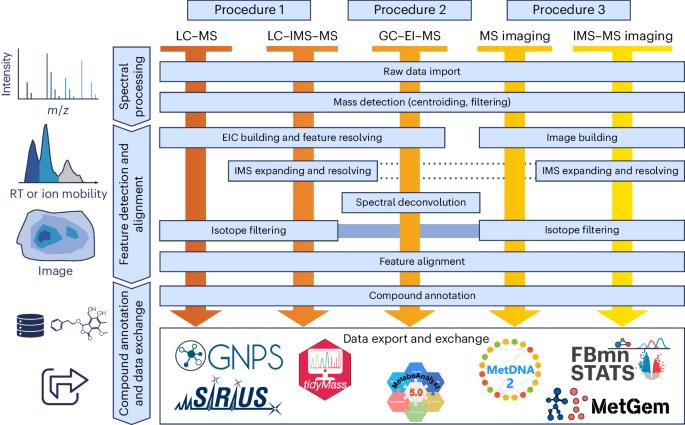 Reproducible mass spectrometry data processing and compound annotation in MZmine 3