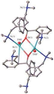 Potassium, Ytterbium(II), and Samarium(III) Alkoxide Complexes Containing the Tris((2-dimethylaminomethyl)phenyl)methoxide Ligand: Synthesis and Structures