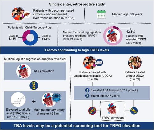 Total bile acids levels as a stratification tool for screening portopulmonary hypertension in patients with decompensated cirrhosis