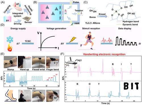 Proton-conducting hydrogel electrolytes with tight contact to binder-free MXene electrodes for high-performance thermally chargeable supercapacitor