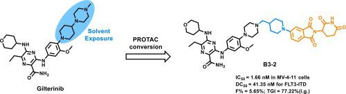 Discovery of a potent Gilteritinib-based FLT3-PROTAC degrader for the treatment of Acute myeloid leukemia