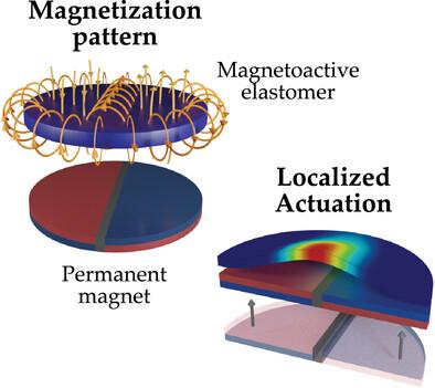 Enhancing the Performance of Soft Actuators with Magnetic Patterns