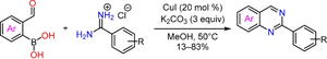 Synthesis of 2-arylquinazolines by Chan–Evans–Lam coupling of 2-formylphenylboronic acids with amidines