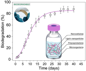 Biodegradation of Lignocellulose-Polyester Composite Films in Freshwater and Seawater Conditions