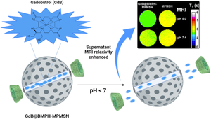 MRI-based sensing of pH-responsive content release from mesoporous silica nanoparticles