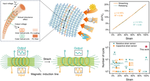 Robust Fiber Strain Sensor by Designing Coaxial Coiling Structure with Mutual Inductance Effect