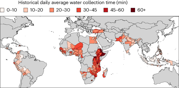 Climate change to exacerbate the burden of water collection on women’s welfare globally