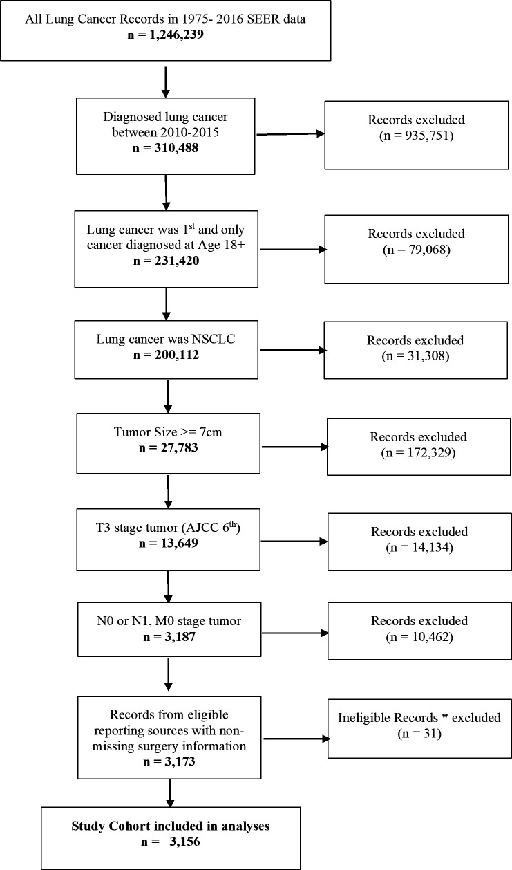 Population-Based Analysis of Local Therapies for Large (>7 cm) Non-Small Cell Lung Cancer Tumors.