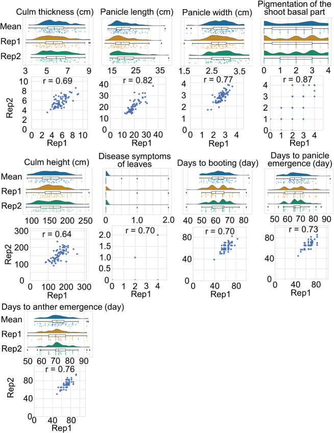 Phenotyping and a genome-wide association study of elite lines of pearl millet.