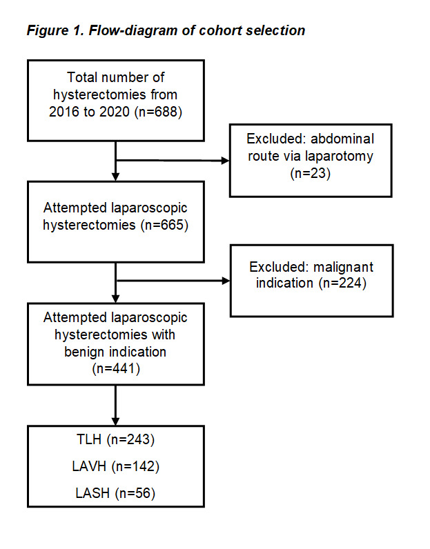 Predictive factors for conversion to laparotomy in women undergoing laparoscopic hysterectomy. A re-evaluation of clinicopathological factors in the era of minimally invasive gynaecology.