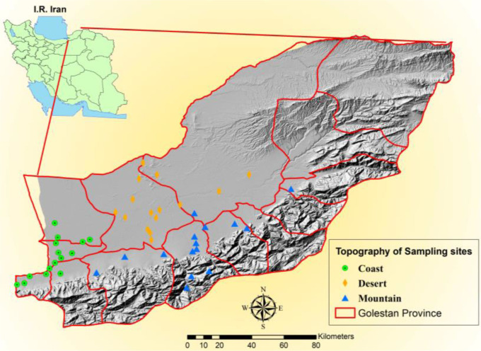 Modeling the Distribution of Dominant Hard Ticks in Southeastern Coastal Areas of the Caspian Sea.