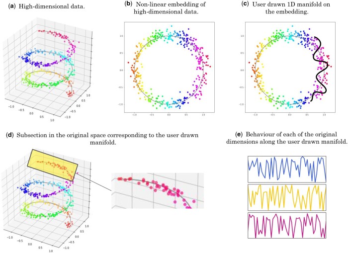 SlowMoMan: a web app for discovery of important features along user-drawn trajectories in 2D embeddings.