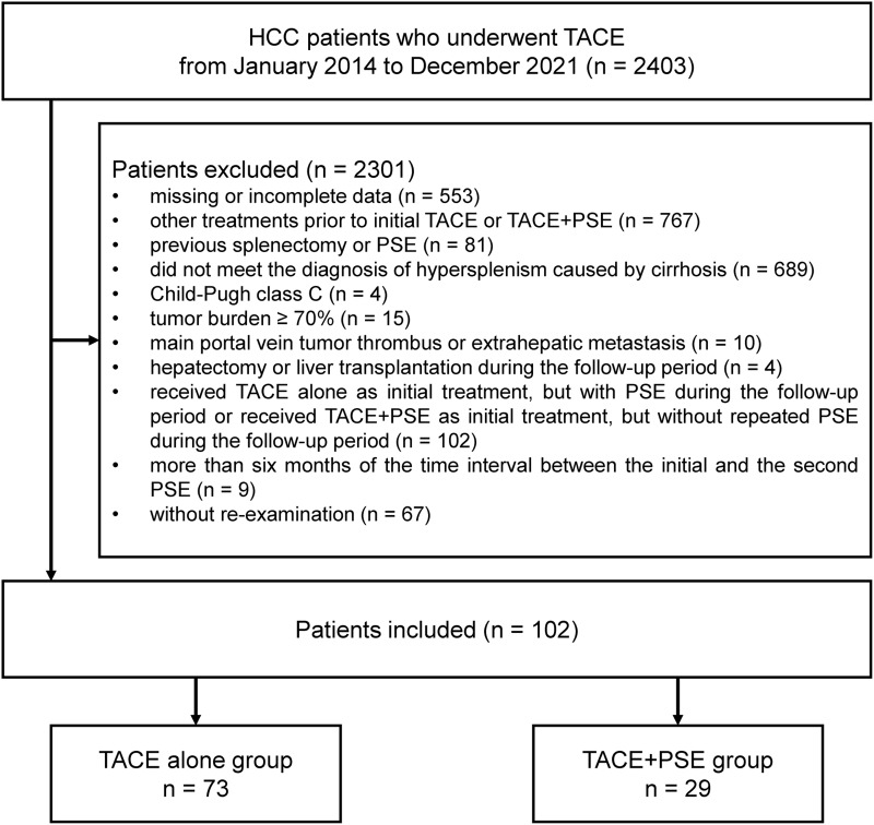 Efficacy and Safety of Transarterial Chemoembolization and Repeated Partial Splenic Embolization for Hepatocellular Carcinoma with Hypersplenism and Thrombocytopenia.