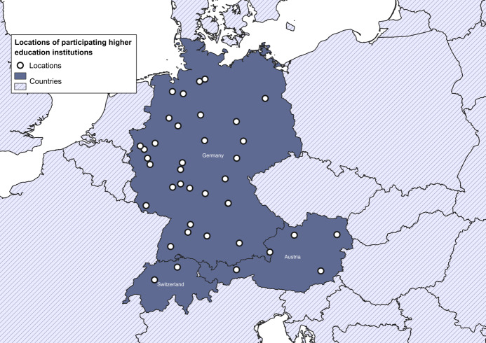Status quo of interprofessional education for midwifery and medical students in Germany, Austria, and Switzerland.