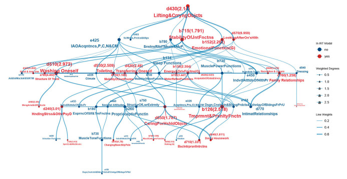 Graph modeling of relational structures among functioning variables with low back pain: an exploratory analysis based on International Classification of Functioning, Disability and Health.