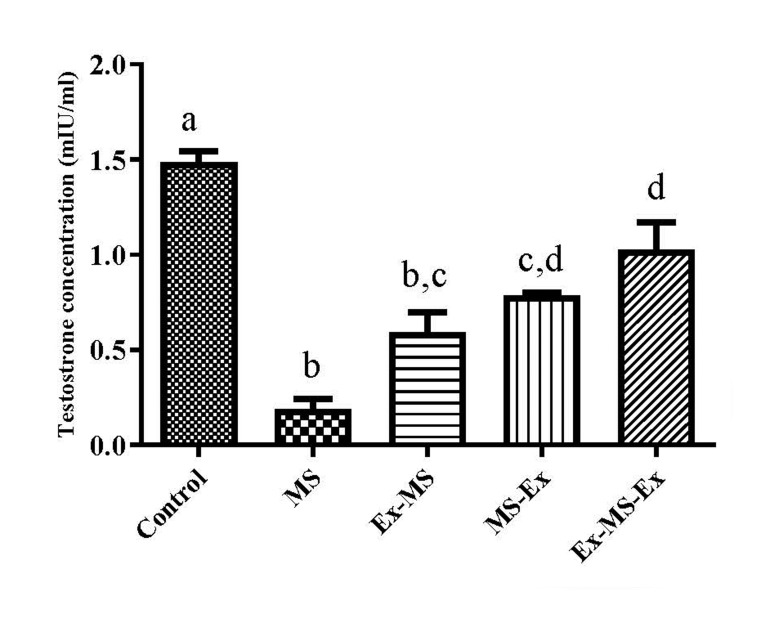 Effects of Aerobic Training on Sex Hormones in A Cuprizone Rat Model of Multiple Sclerosis.