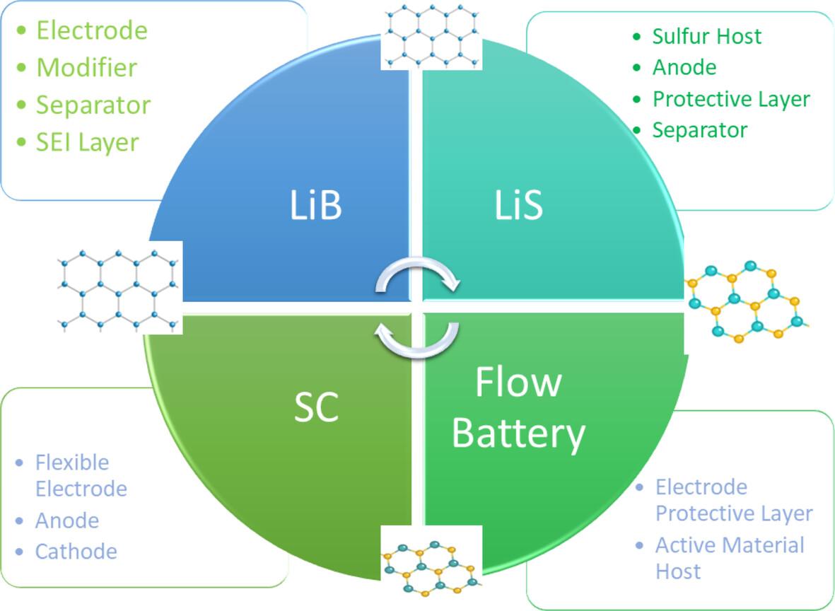 The role of graphene and molybdenum disulfide in rechargeable energy storage systems: Perspective and challenges