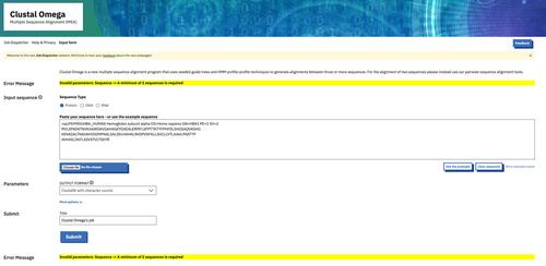 Using EMBL-EBI Services via Web Interface and Programmatically via Web Services