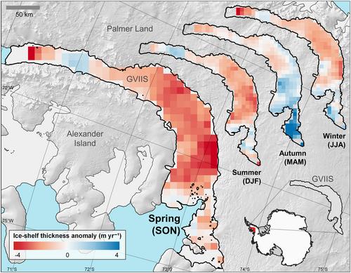 Drivers of Seasonal Land-Ice-Flow Variability in the Antarctic Peninsula