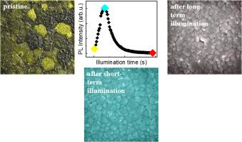 Can a bistable amphoteric native defect model explain the photo-induced transformation of MAPbI3 thin films?