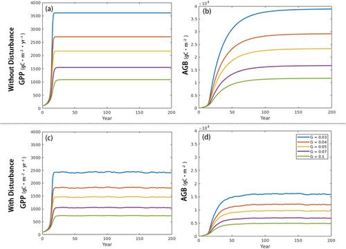 Understanding Disturbance Regimes From Patterns in Modeled Forest Biomass