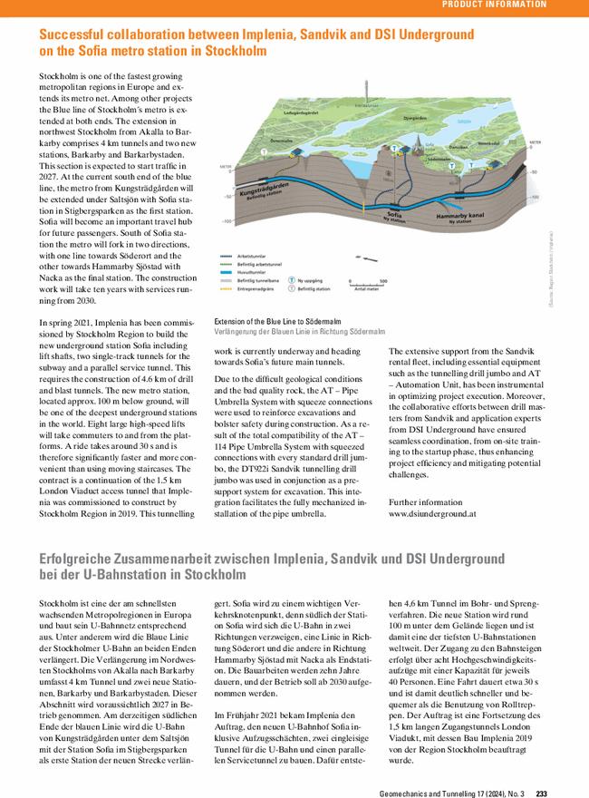 Product Information: Geomechanics and Tunnelling 3/2024