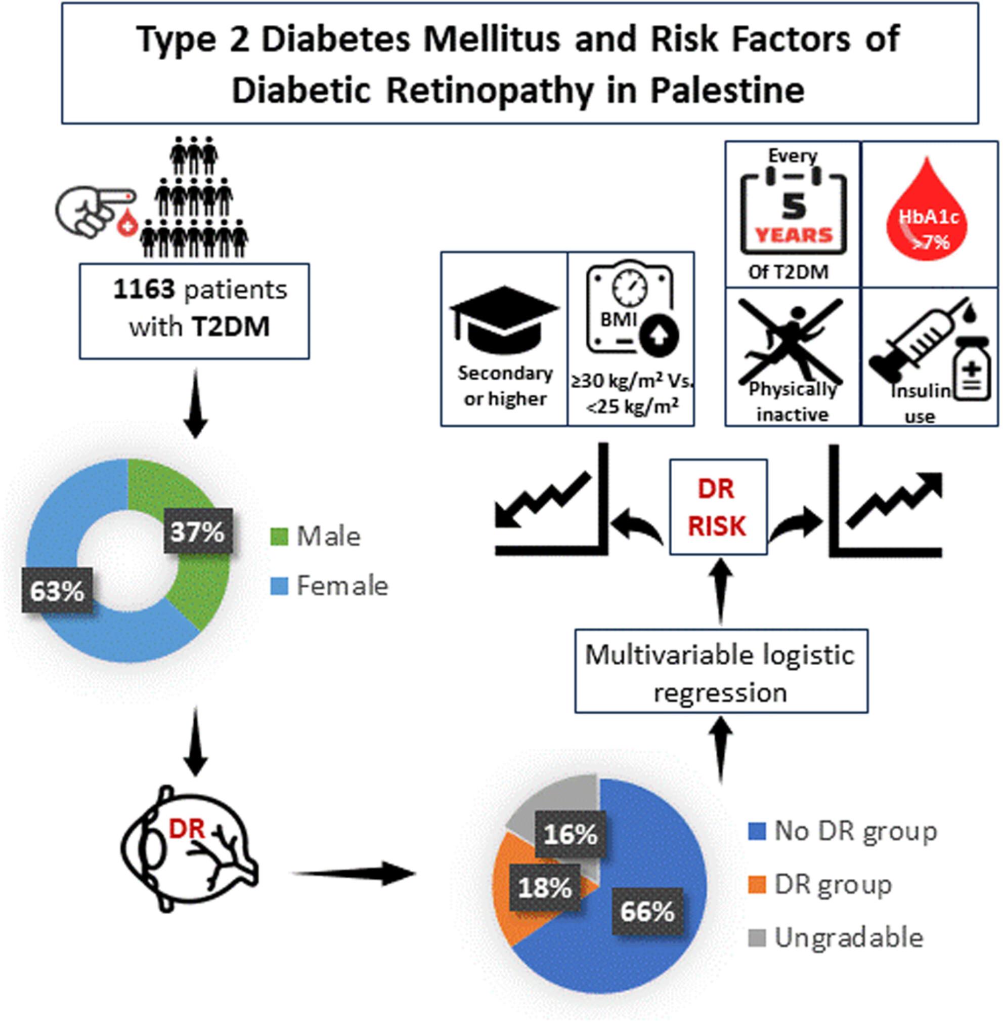 Identification of Risk Factors for the Development of Diabetic Retinopathy Among Palestinian Adults With Type 2 Diabetes Mellitus: A Cross-Sectional Study