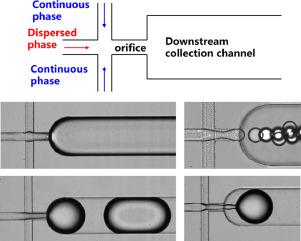 Microfluidic study of effect of dispersed phase viscosity and continuous phase viscosity on emulsification in a cross-junction chip