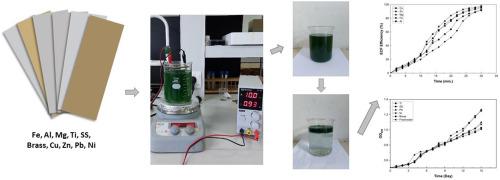 Evaluation of different electrodes in electrocoagulation-flotation process for Chlorella vulgaris harvesting