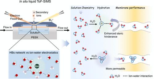 Response of Ionic Hydration Structure and Selective Transport Behavior to Aqueous Solution Chemistry during Nanofiltration