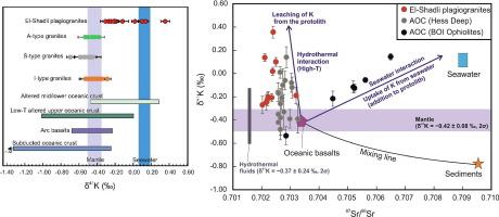 Potassium isotopes trace the formation of juvenile continental crust