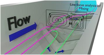 In-line Raman imaging of mixing by herringbone grooves in microfluidic channels†