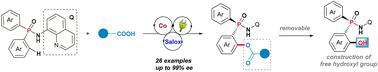 Electrochemically enabled cobalt catalyzed enantioselective C–H acyloxylation of aryl phosphamide with carboxylic acid†