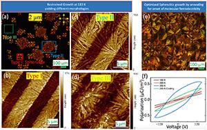 Spherulite-enhanced macroscopic polarization in molecular ferroelectric films from vacuum deposition†