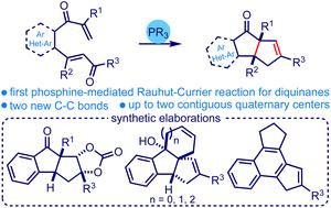 Phosphine-promoted intramolecular Rauhut–Currier/Wittig reaction cascade to access (hetero)arene-fused diquinanes†