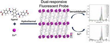 A novel 2D Eu-MOF as a dual-functional fluorescence sensor for detection of benzaldehyde and Fe3+†