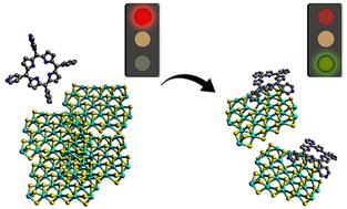 Simultaneous exfoliation and functionalization of MoS2 with tetrapyridyl porphyrin†